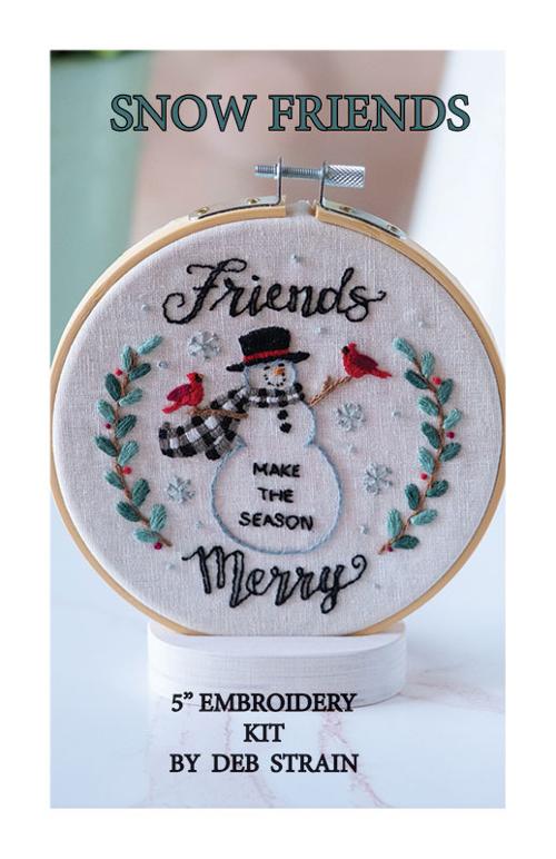 Snow Friends Embroidery Kit By Deb Strain