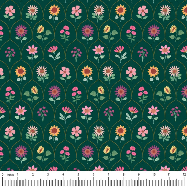 Mia Presley Designs - Tati Abaurre - Sunflower Reverie - Walled Garden Flowers - 120326-03