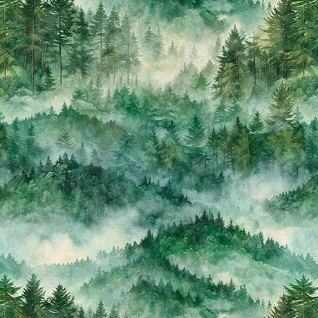 QT Fabrics - Earthly Delights - Pine Mountains - 31302 G