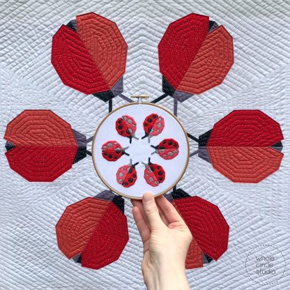 Whole Circle Studio Ladybug Loop Embroidery Kit
