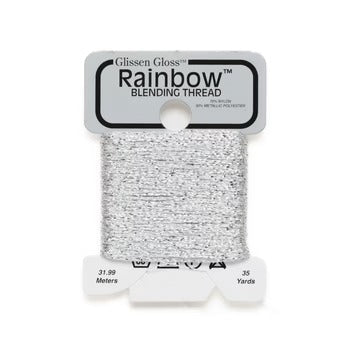 Glissen Gloss Rainbow Blending Thread - 901 Silver