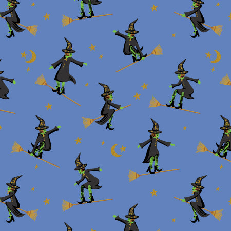 Rifle Paper Co. - Halloween III - Wicked Witches Blue Metallic - RP1312-BL1M