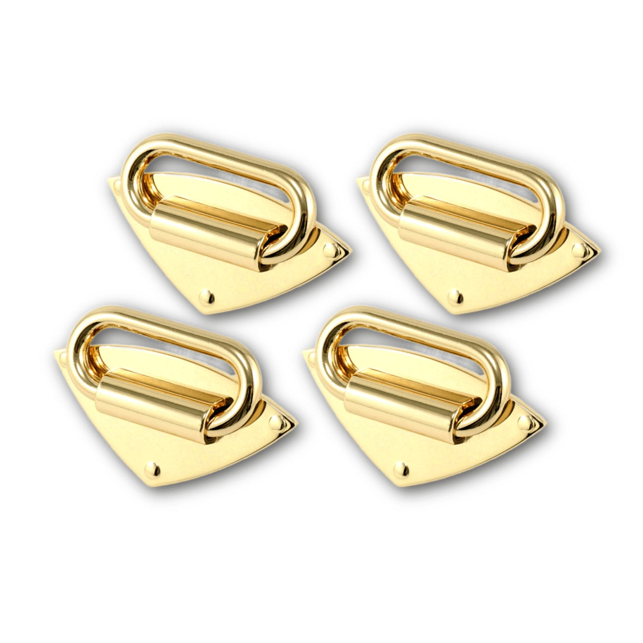 Emmaline Bags - Diamond Strap Anchor Set of 4 - Gold