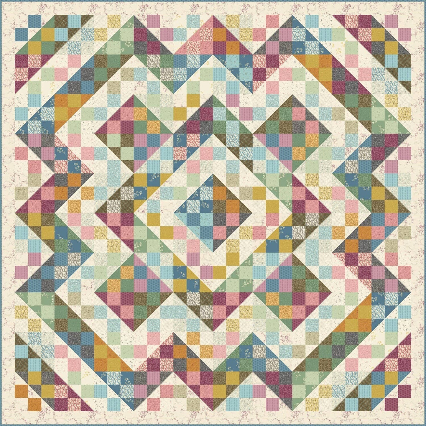 Split Nine Quilt Pattern By Laundry Basket Quilts