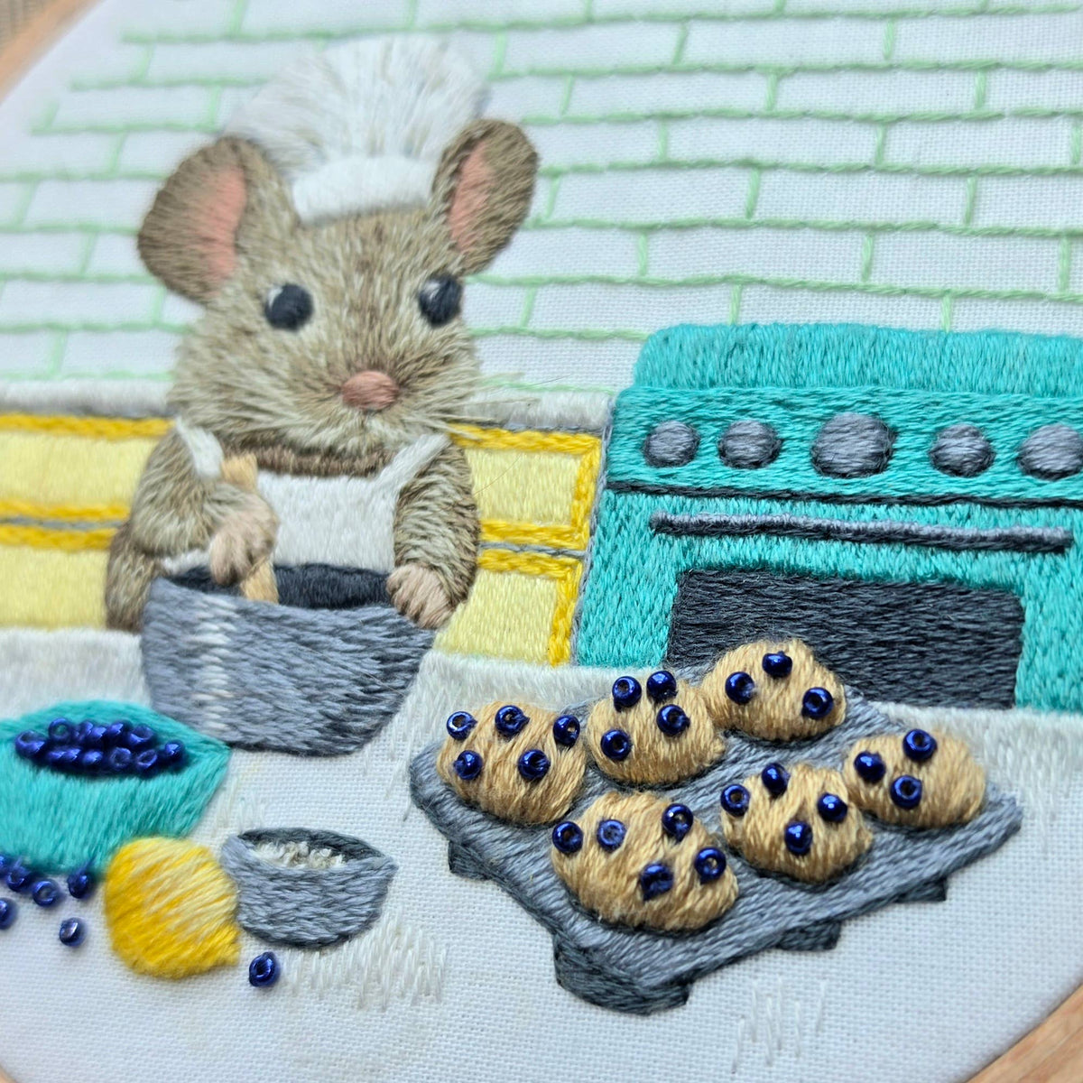 Jessica Long Embroidery The Muffin Mouse Embroidery Kit