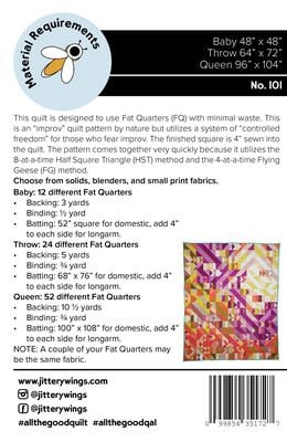The All The Good Quilt Pattern By Mitzie Schafer of Jittery Wings Quilt Co.