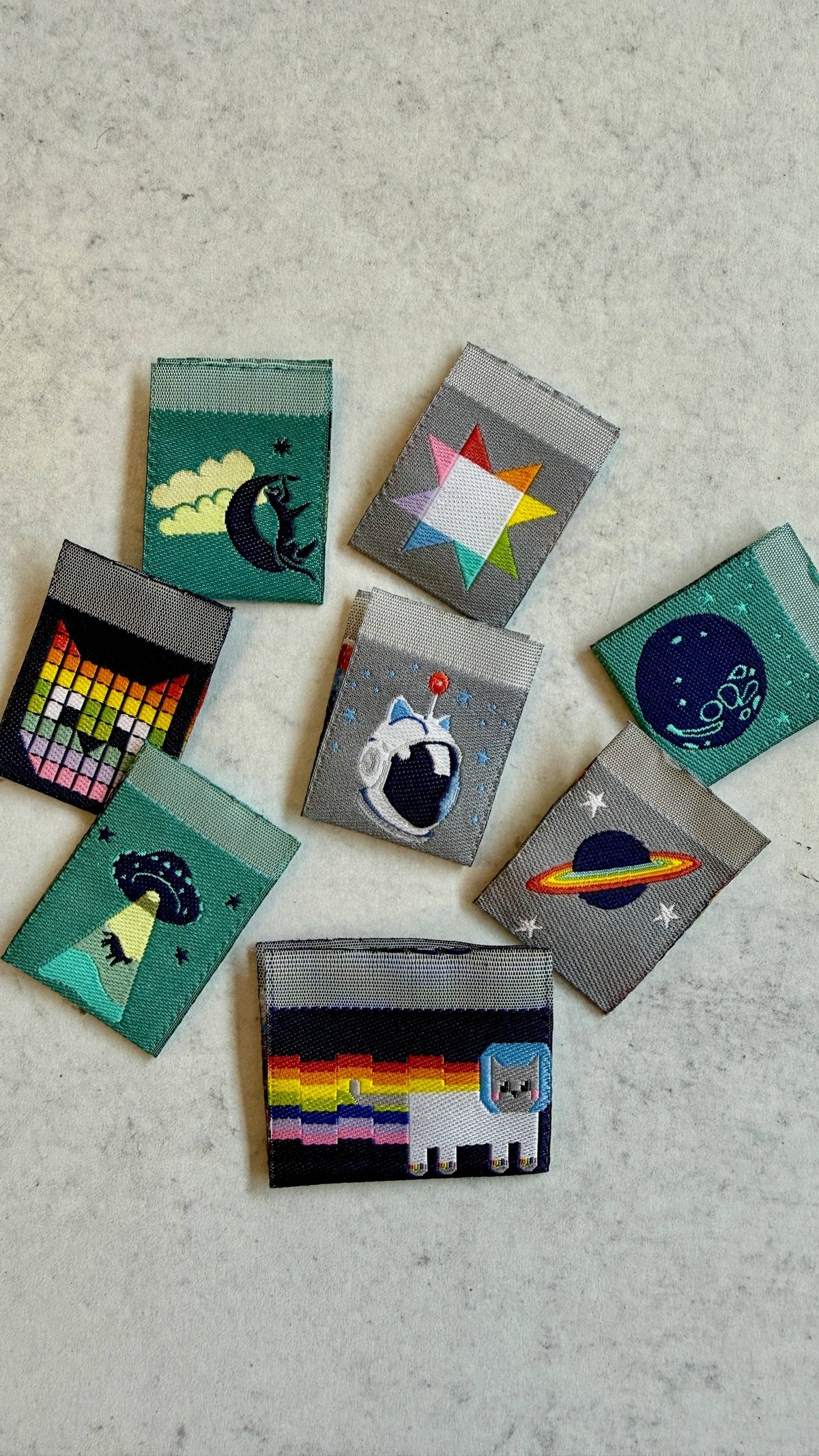 Renaissance Ribbons - Meowter Space - Woven Label Pack - 1 Pack