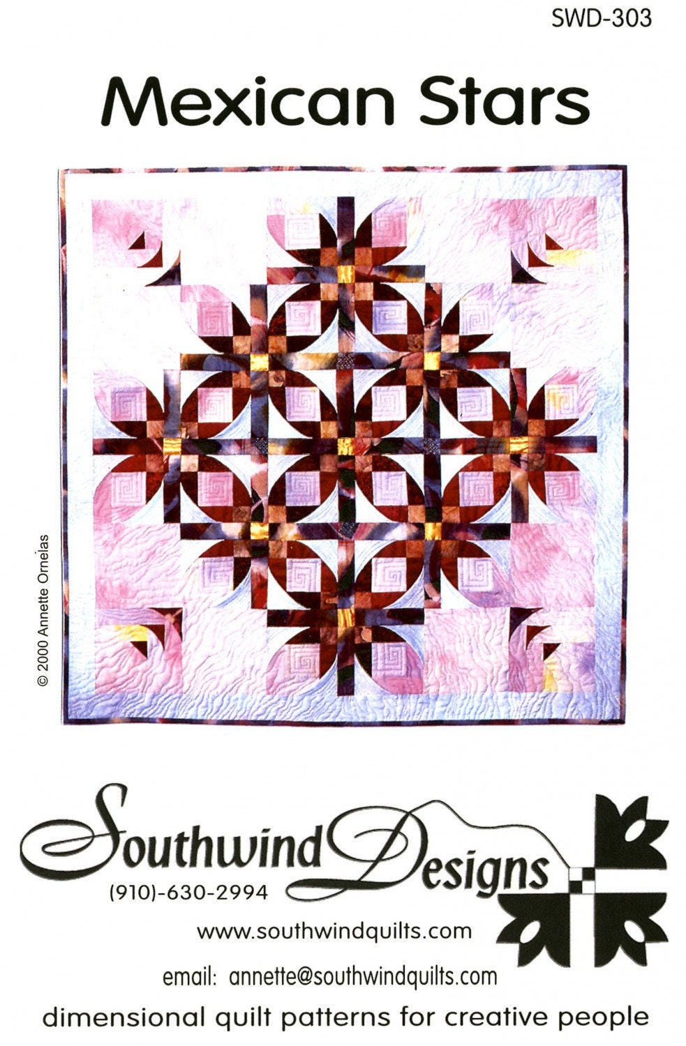 Mexican Stars Quilt Pattern- by Southwind Desgins
