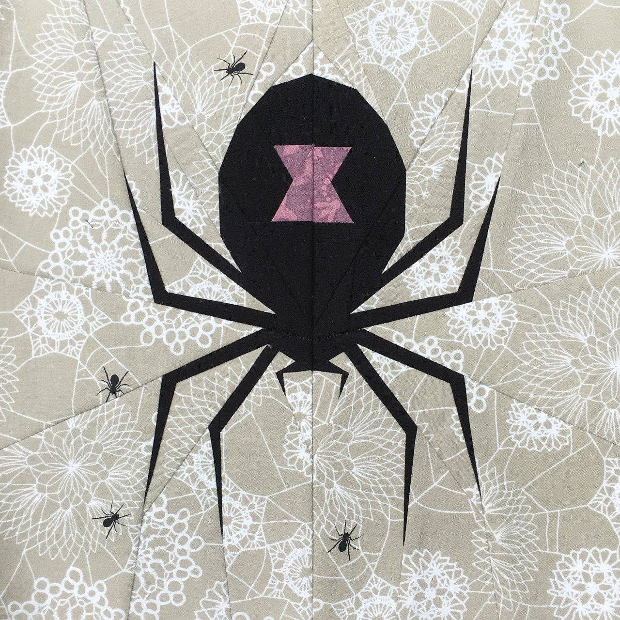 Spooky Spider Quilt Pattern By Flying Parrot