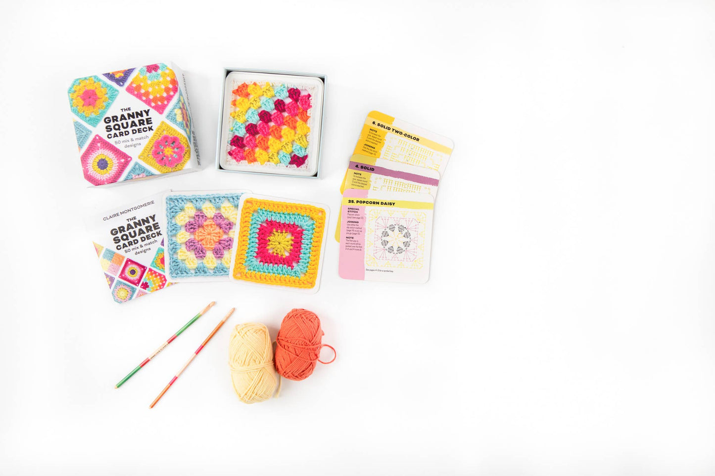 Granny Square Crochet Patterns Card Deck