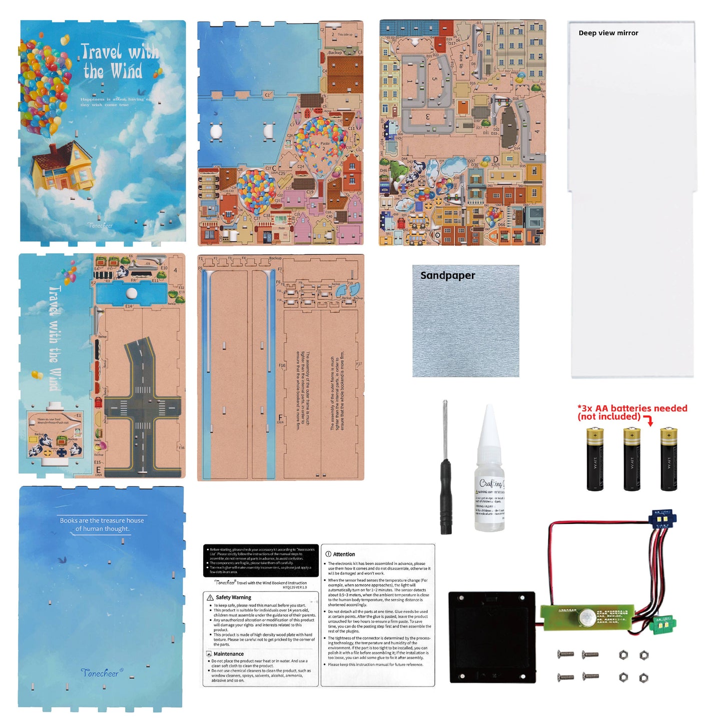 Hands Craft DIY Book Nook Kit: Travel with the Wind