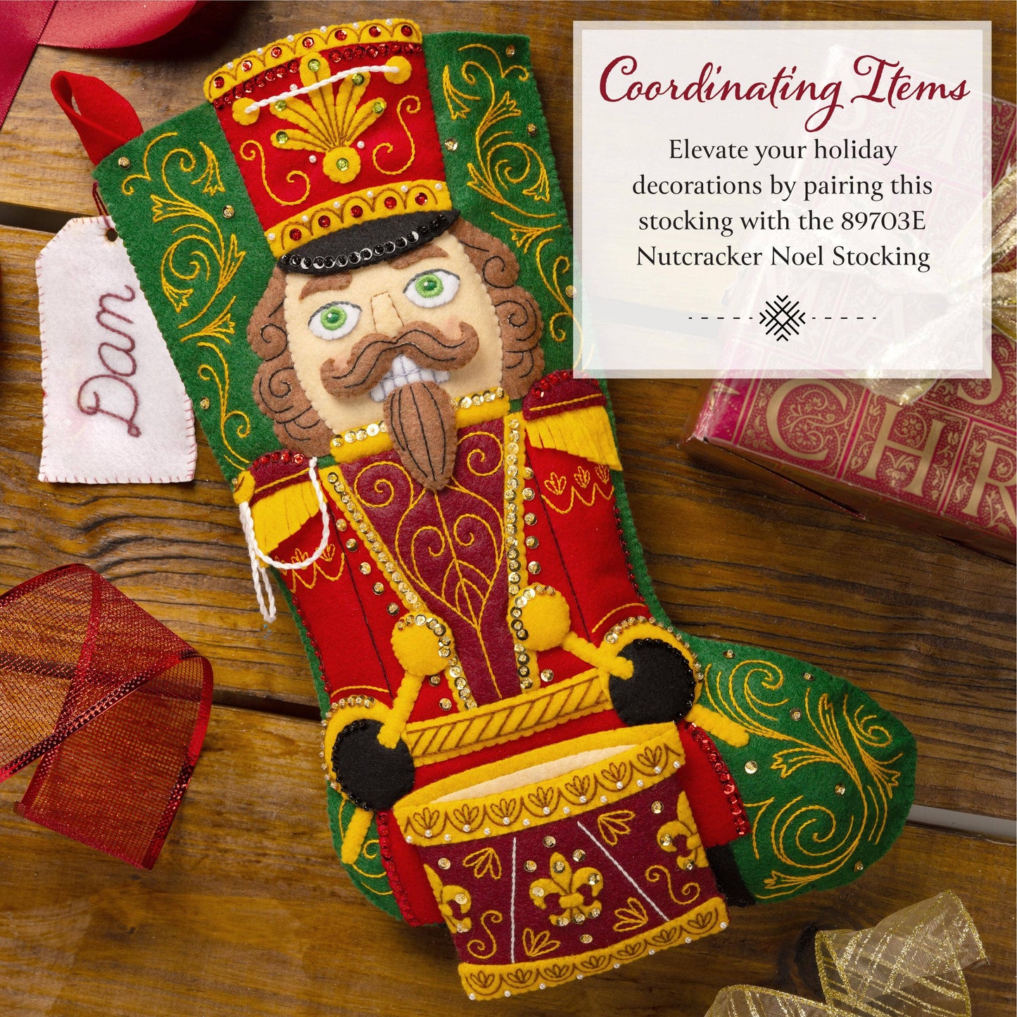 Bucilla ® Felt Home Decor Kit - Christmas Nutcracker Duo Door Hangers