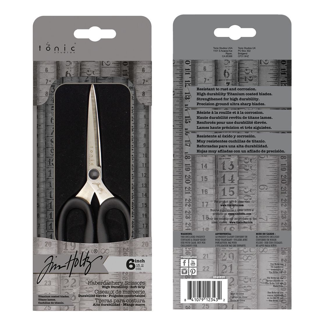 Tim Holtz Haberdashery Scissors 6"