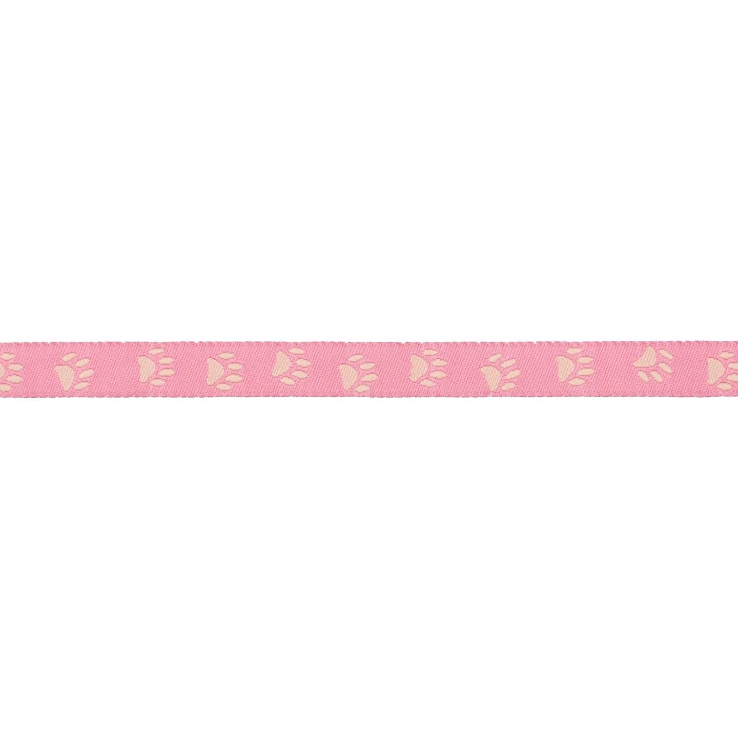 Renaissance Ribbons - Dog Park By Sarah Watts - Paws on Pink - 3/8" Ribbon - By The Yard