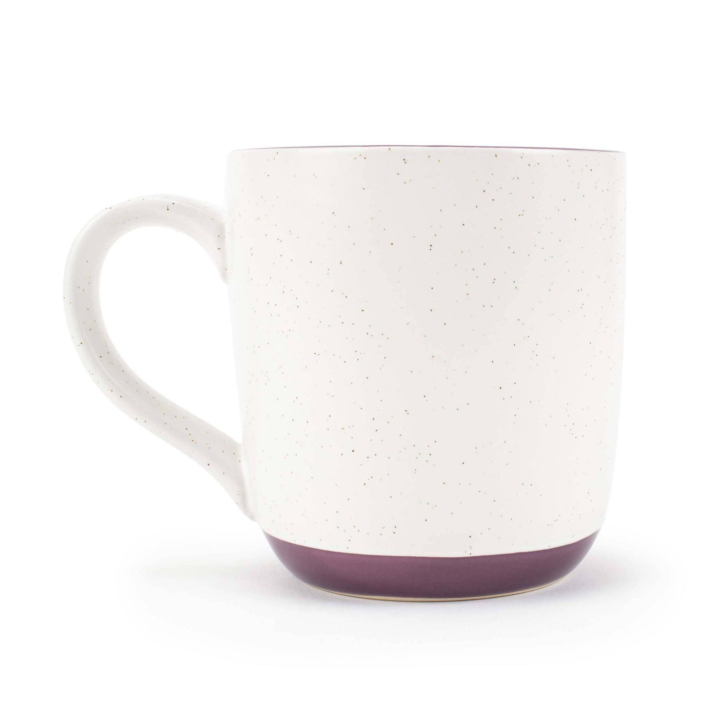 Ceramic Speckled Mugs 4-Pk White and Purple PRICE IS PER MUG