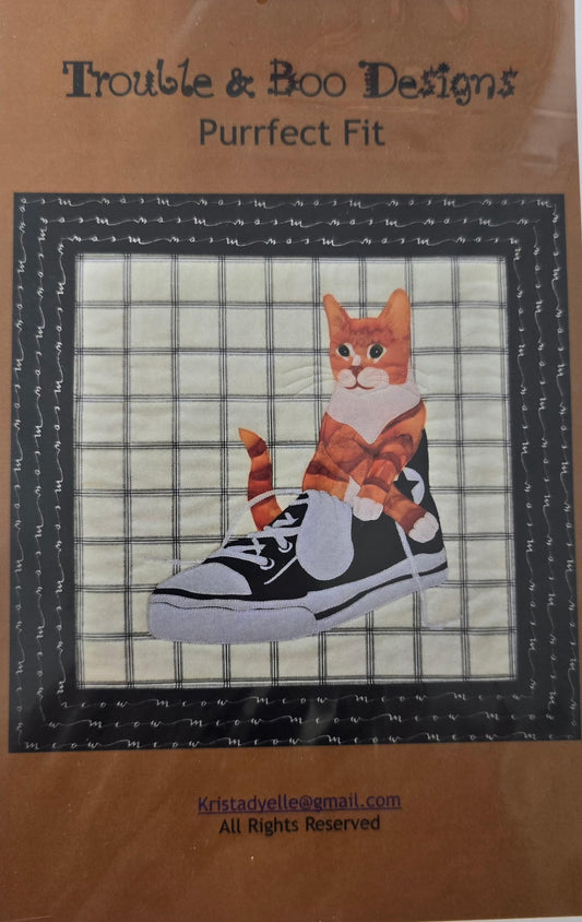 Purrfect Fit Quilt Pattern By Trouble and Boo Designs