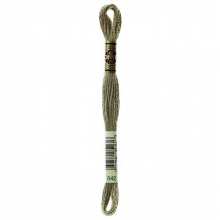 DMC Six Strand Embroidery Floss - 640 - 642 - 644 - 645 - 646 - 647 - 648