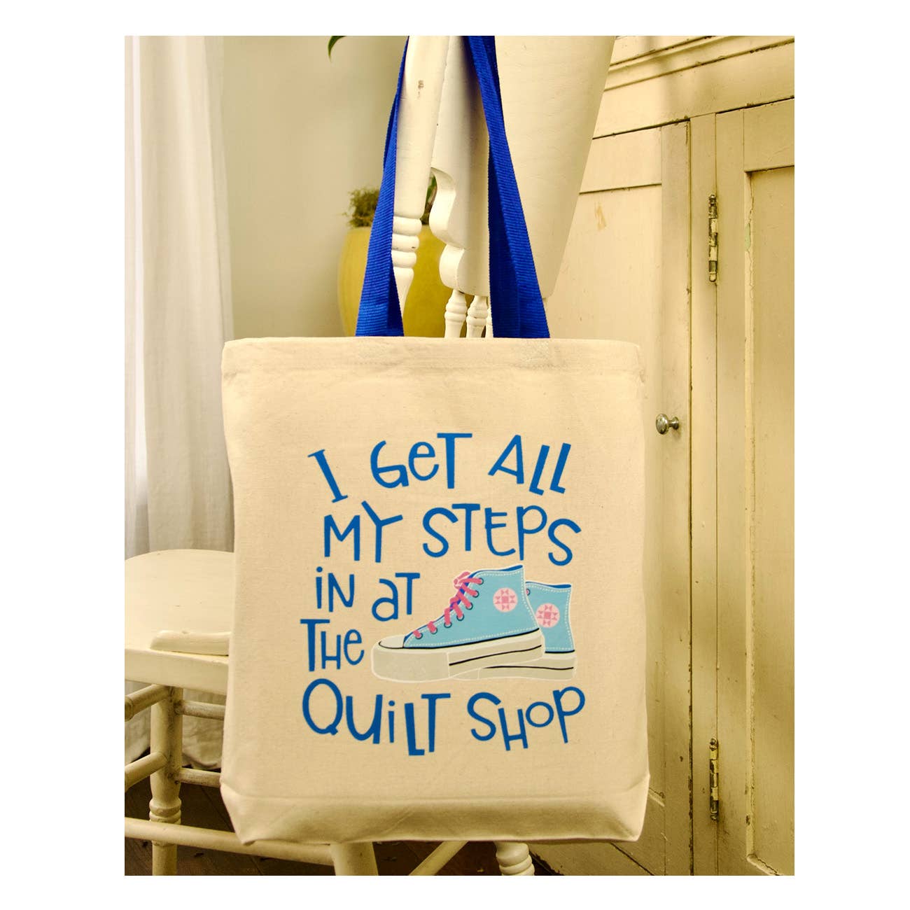 Kati Cupcake - Quilt Shop Steps - Canvas Tote
