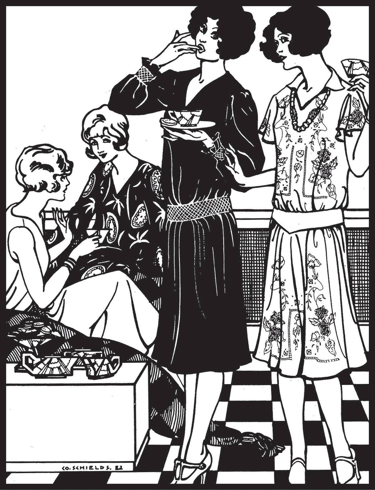 1927 Tea Frock Pattern By Folkwear