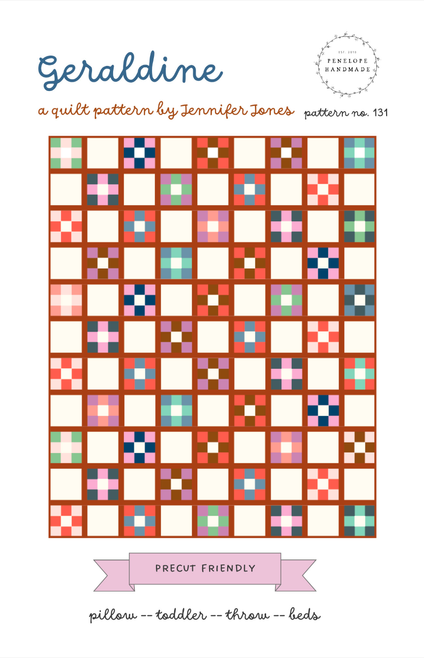 Geraldine Quilt Pattern By Penelope Handmade