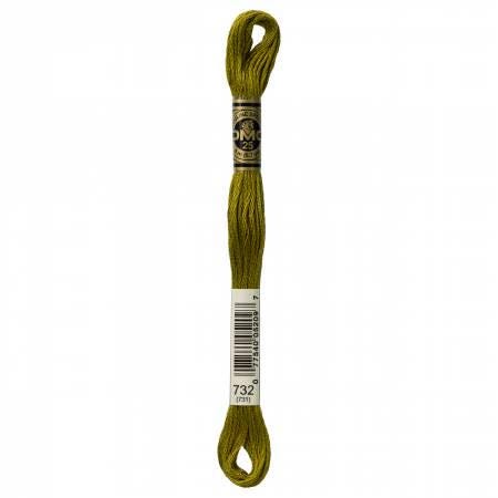 DMC Six Strand Embroidery Floss - 732 - 733 - 734 - 738 - 739
