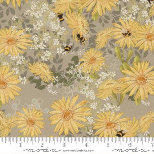 Preorder - Moda - Robin Pickens - Pollinators - Daisies Florals Bees - 48811 18 - Ships December 2026