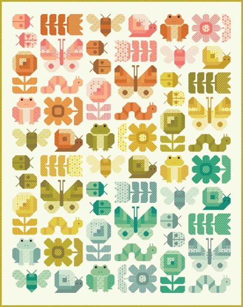 PREORDER - Moda - Elizabeth Hartman - Popcorn - Busy Backyard Factory Cut Quilt Kit - SHIPS NOVEMBER 2026