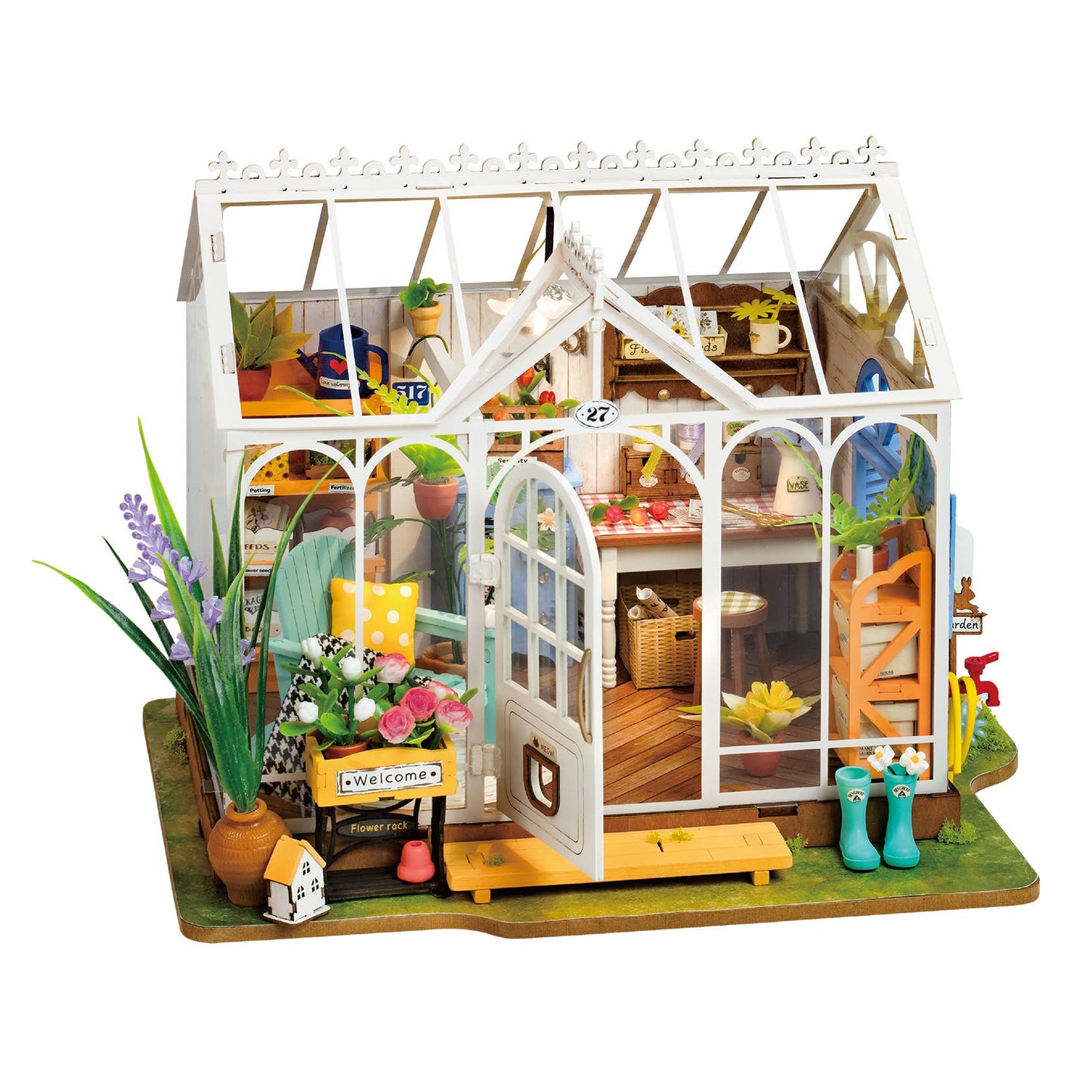 Hands Craft DIY Miniature House Kit: Dreamy Garden House