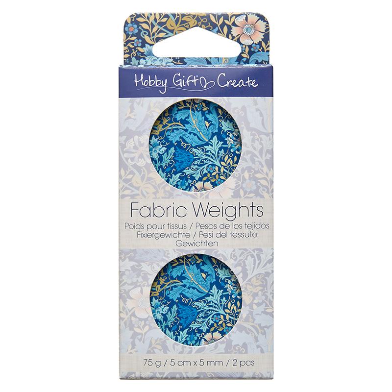 Hobby Gift Blue Floral Fabric Weight - 2ct