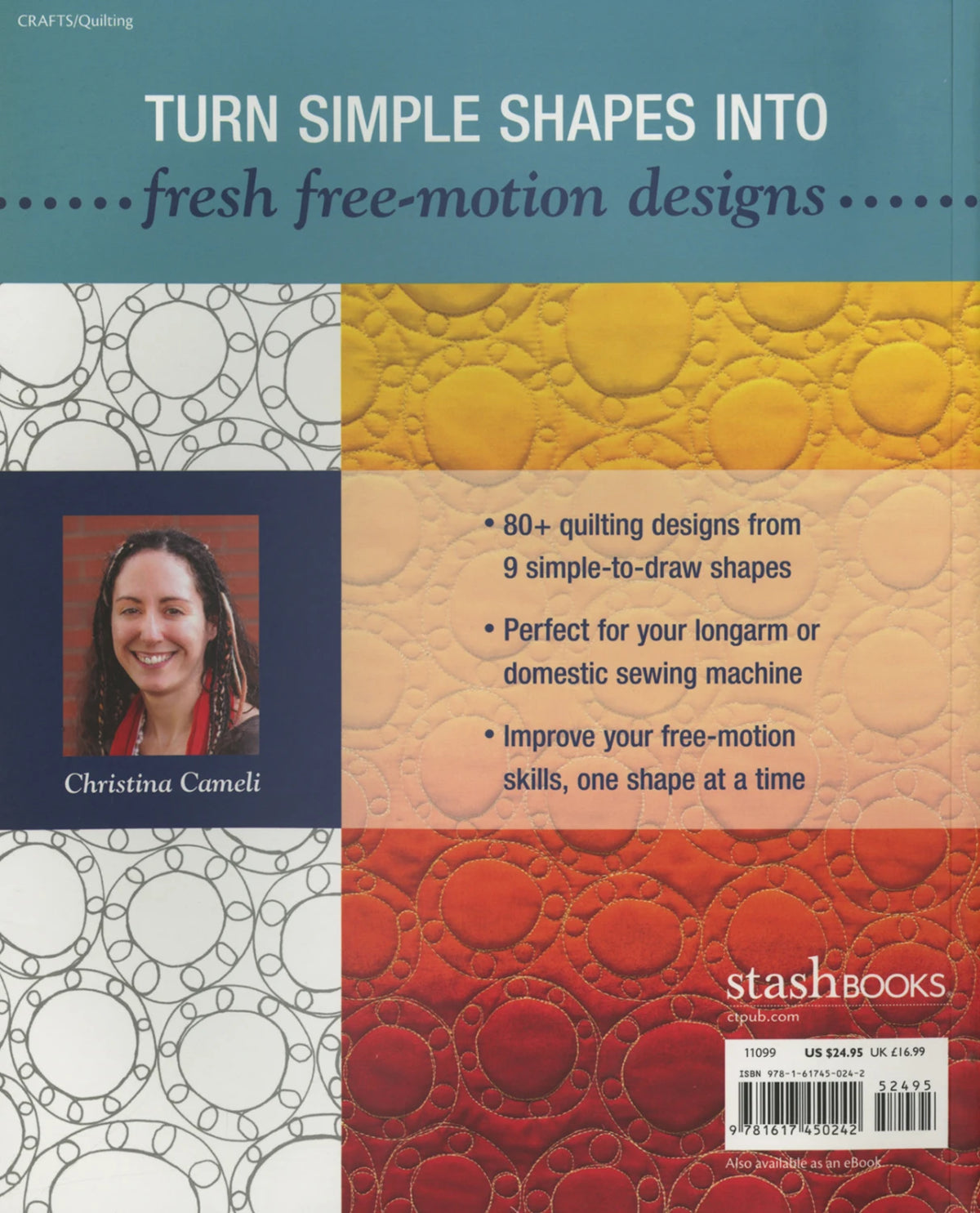 Step By Step Free Motion Quilting Book By Christina Cameli