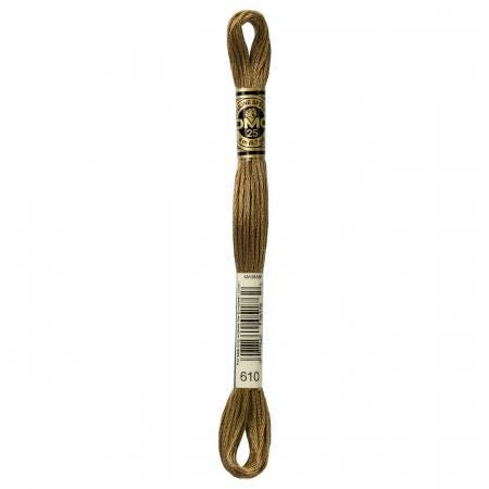 DMC Six Strand Embroidery Floss - 610 - 611 - 612 - 613 - 632