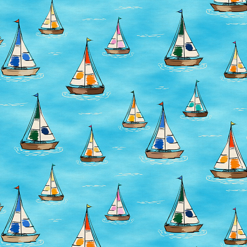 PBS Fabrics - Endless Summer - Sailboats - 12026405