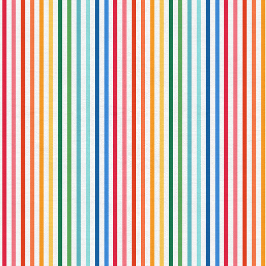 PBS Fabrics - Book Worm - Rainbow Stripes - 12026524