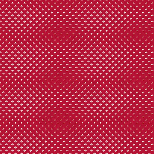 PBS Fabrics - Manzanita Grove - Red Vintage Leaf - 12099101