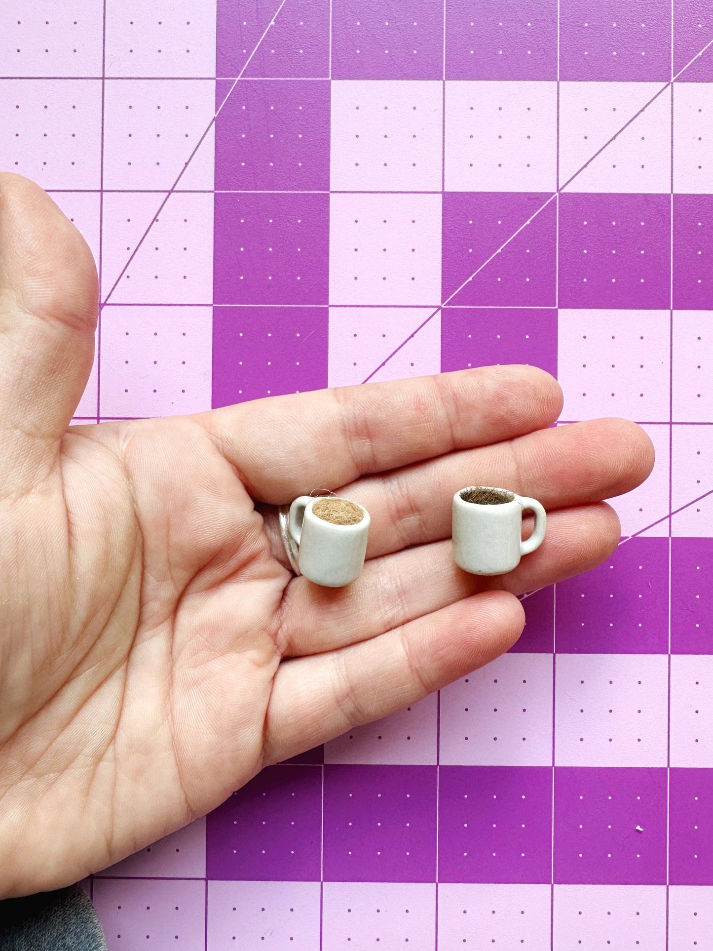 Feral Notions - Coffee Mug Pin Catcher - Black Coffee OR With Cream