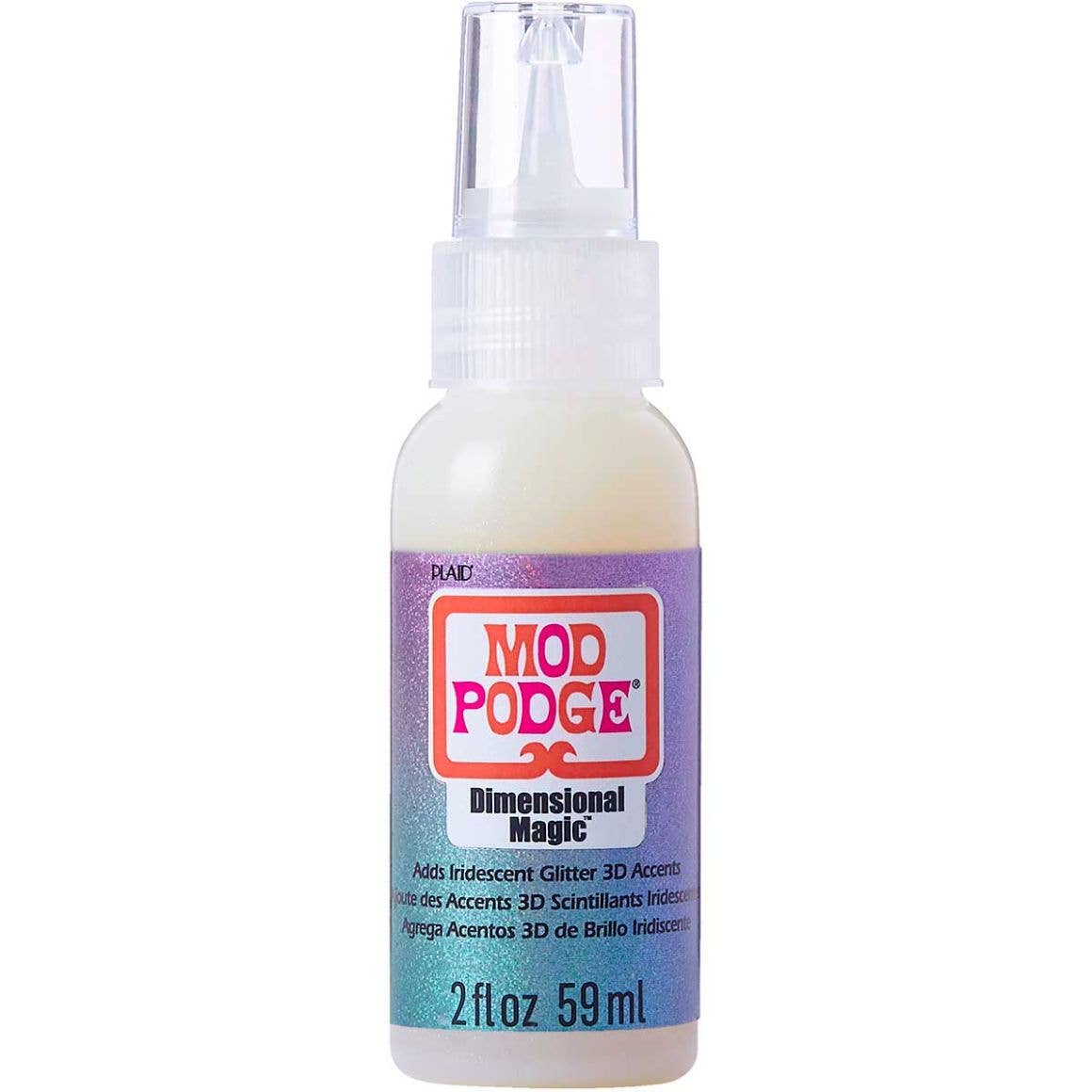 Plaid Mod Podge Dimensional Magic - Iridescent Glitter, 2 oz