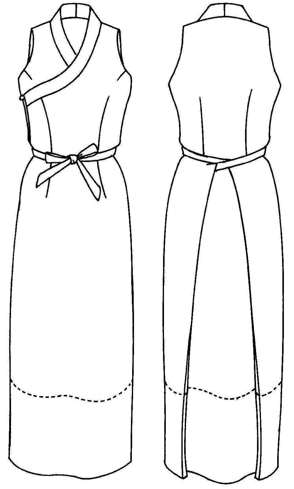 Tibetan Chupa Sewing Pattern By Folkwear