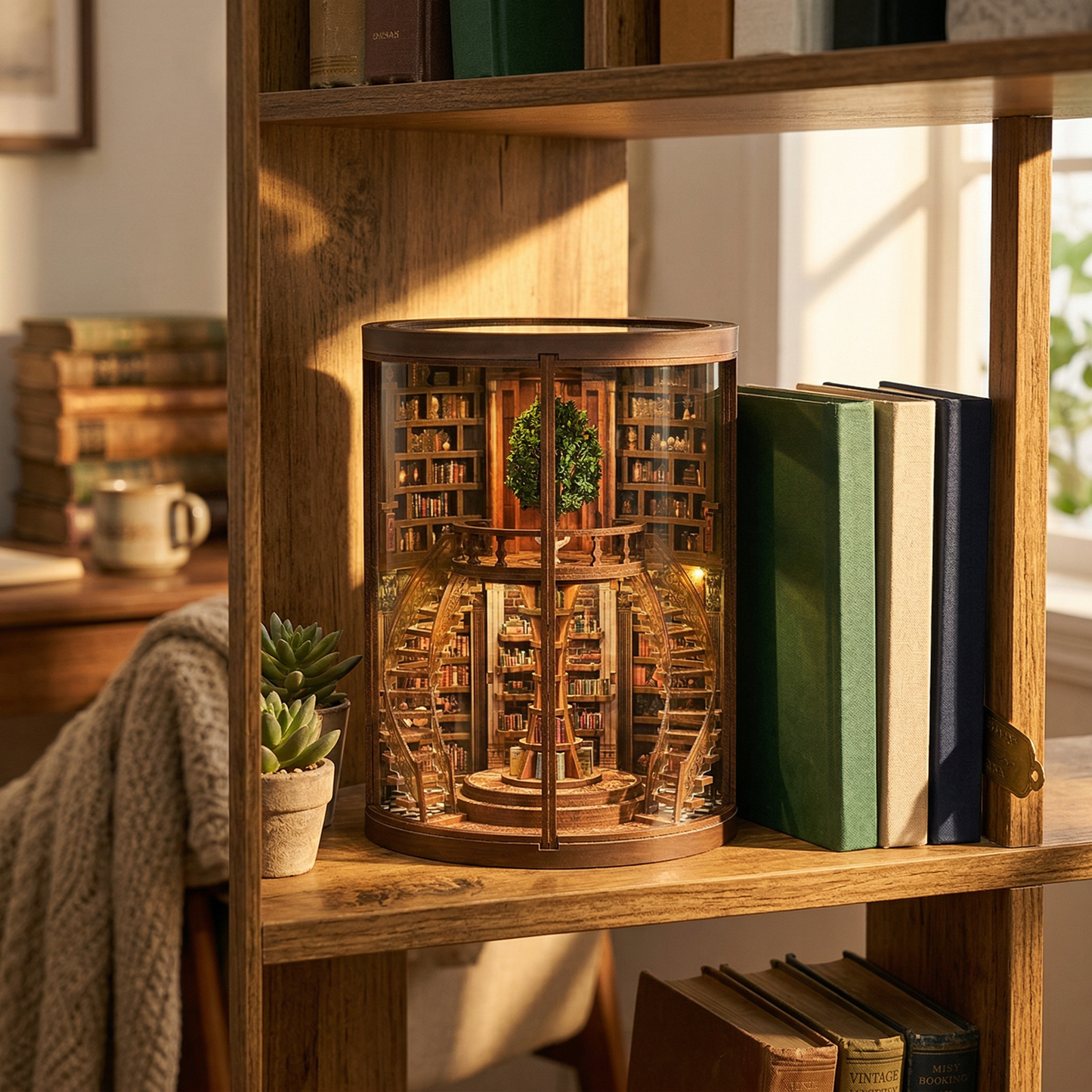 Hands Craft DIY Book Nook Kit: Tree of Knowledge