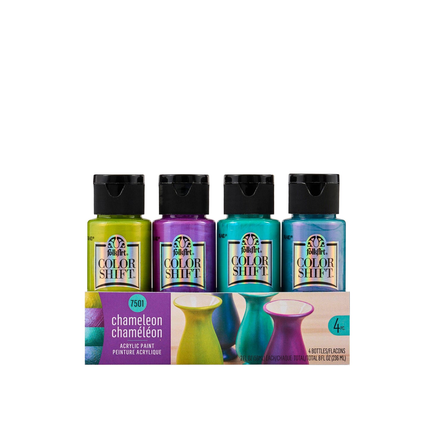 Plaid FolkArt Color Shift™ Chameleon Acrylic Paint Set 4 Colors