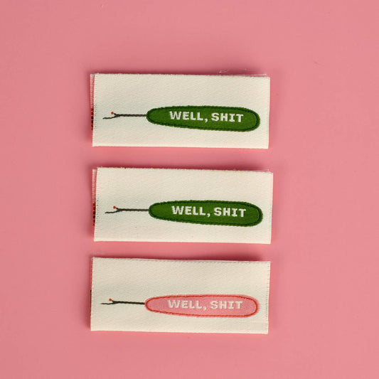 Kati Cupcake - Well Shit Seam Ripper - Designer Sewing Labels  