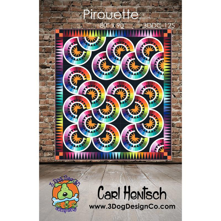 Pirouette Quilt Pattern By Carl Hentsch / 3 Dog Design