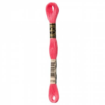 DMC Six Strand Embroidery Floss - 3705 - 3706 - 3712 - 3713 - 3716
