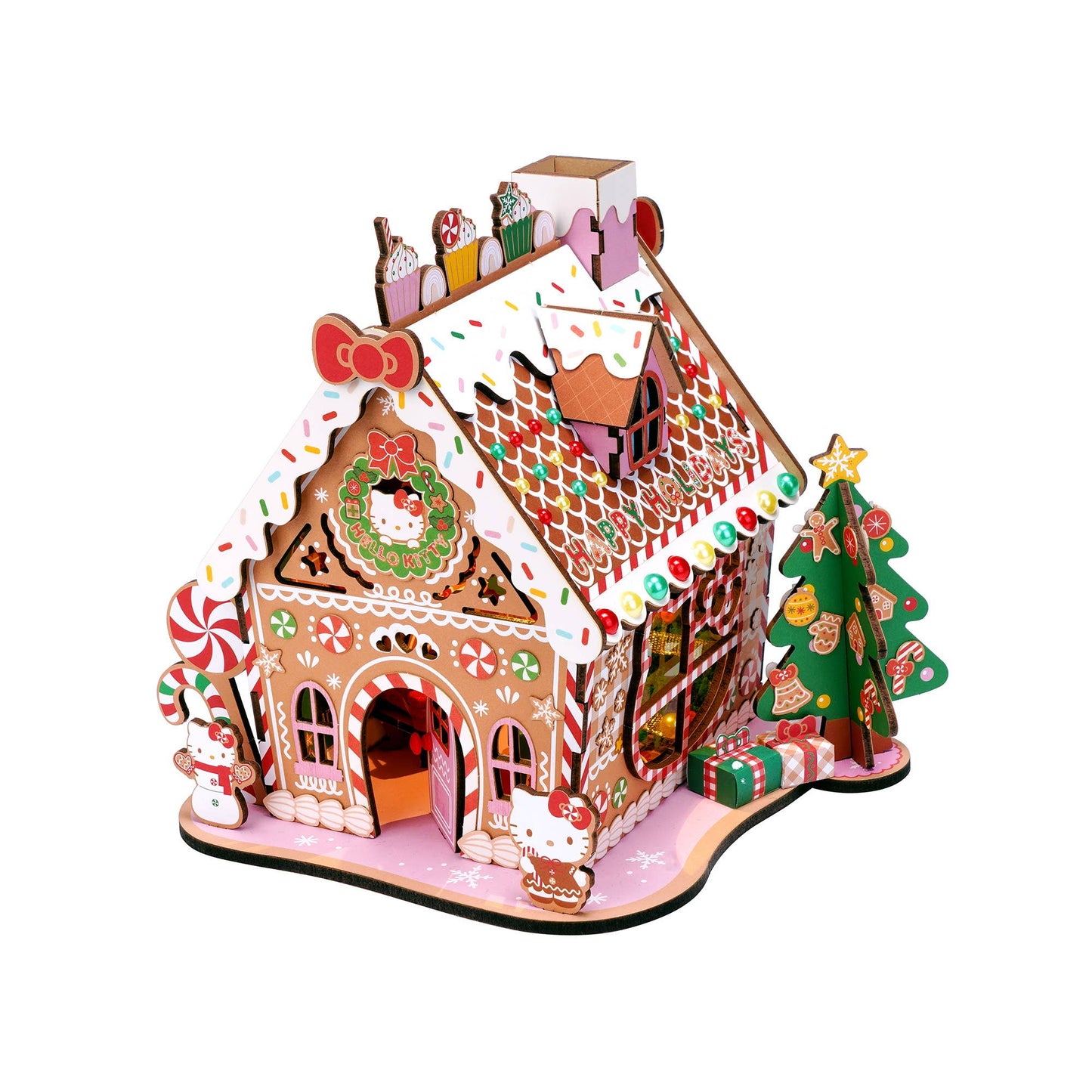Hands Craft Hello Kitty® Gingerbread House - DIY Miniature House Kit