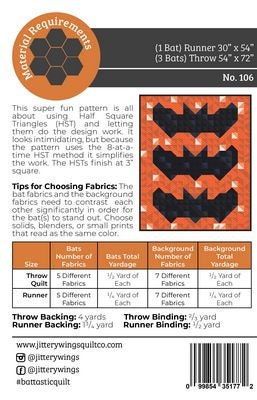 Battastic Quilt Pattern By Jittery Wings Quilt Co