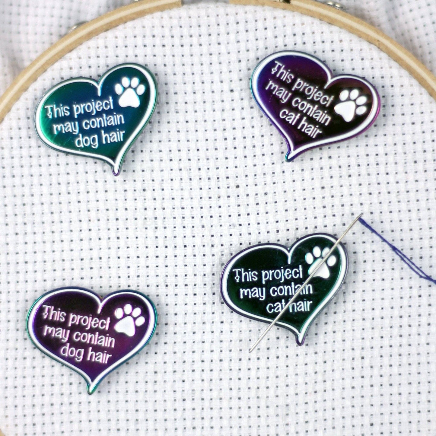 Snarky Crafter This Project May Contain Cat Hair Needle Minder - 1 Needle Minder