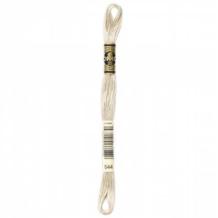 DMC Six Strand Embroidery Floss - 640 - 642 - 644 - 645 - 646 - 647 - 648