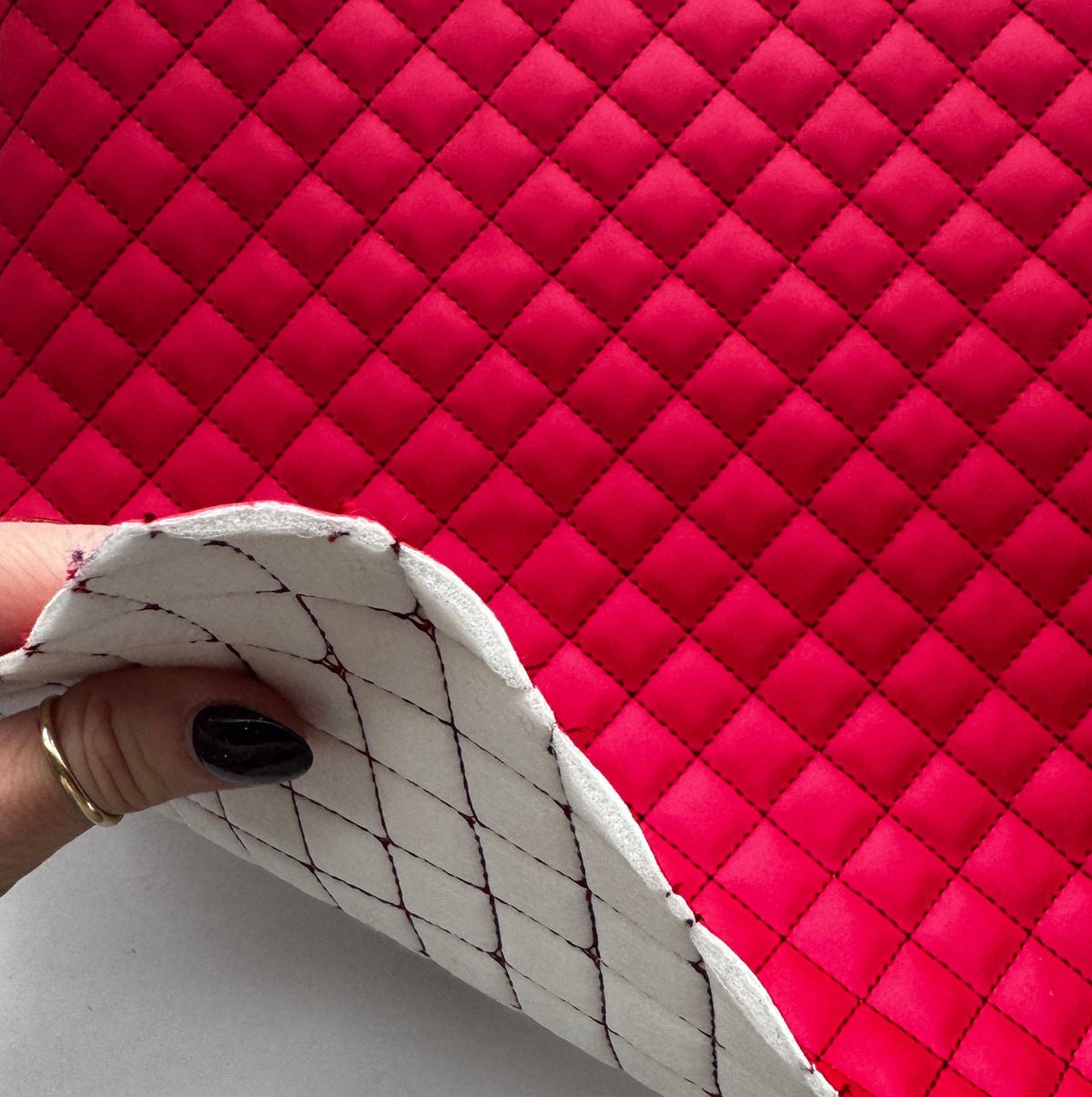 Sew Hungry Hippie Quilted Vinyl Red