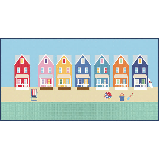 Beach Houses Pindots Quilt Pattern By American Jane