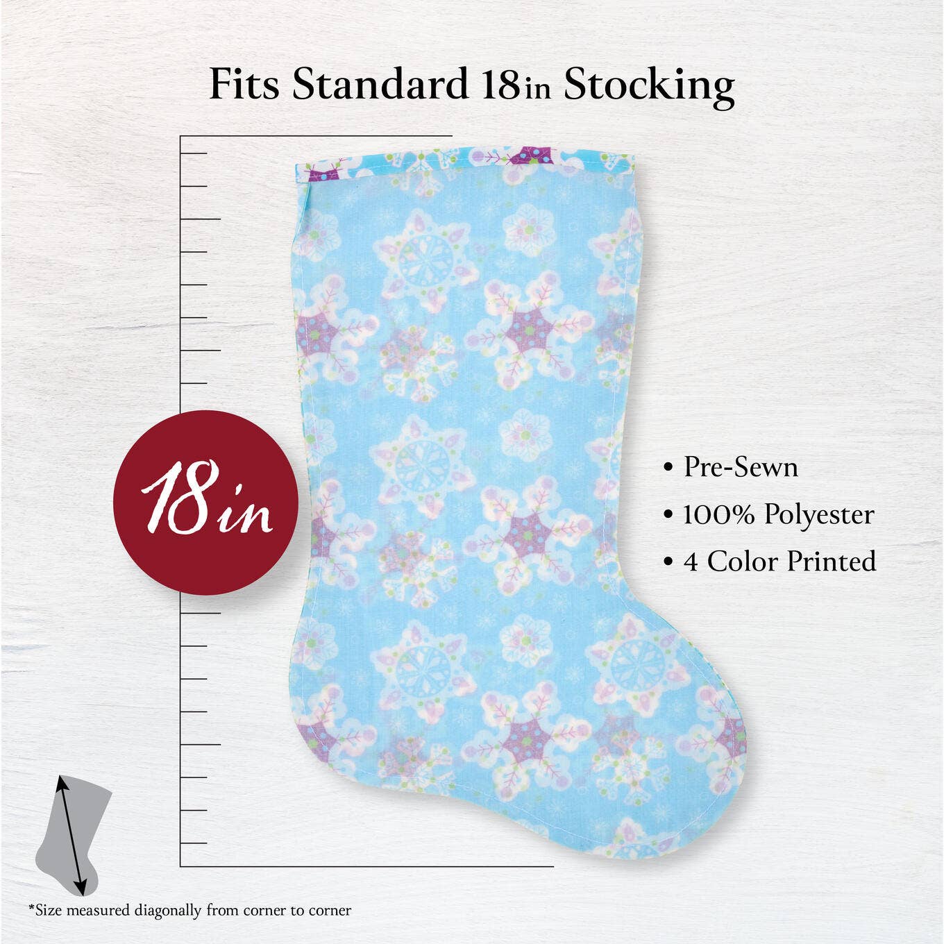 Bucilla ® Seasonal Stocking Liner - Snowflakes