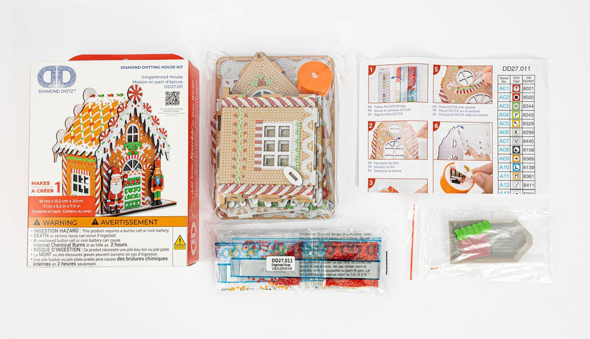 Diamond Dotz - 3D Gingerbread House Kit